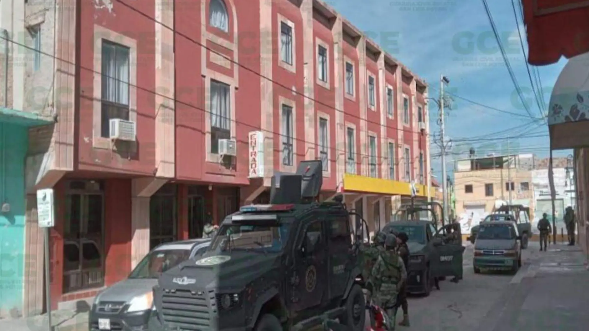 Operativo en zona centro de Salinas Hidalgo, San Luis Potosí